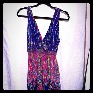 Midi floral print dress